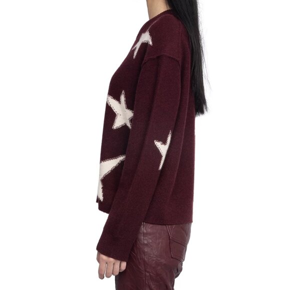 Zadig & Voltaire Markuz WS Stars Graphic Cashmere Sweater - Picture 3 of 7